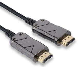 PremiumCord Ultra High Speed HDMI 2.1 optický fiber kábel 8K @ 60 Hz, pozlátené 15 m kphdm21x15